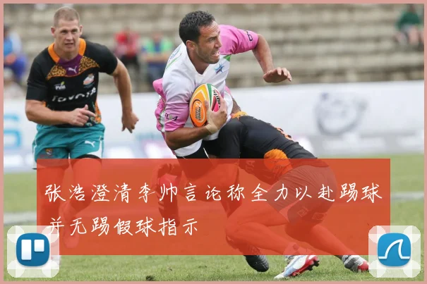 张浩澄清李帅言论称全力以赴踢球并无踢假球指示